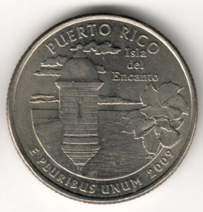 USA - 2009P - Washington ¼ Dollar - Puerto Rico - Rare - #9746 - Picture 1 of 2
