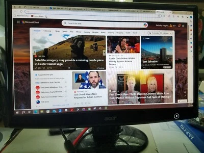 Acer H203H 8bmd 20" Widescreen LCD Monitor With Stand - DVI, VGA and speaker - Image 1 of 4