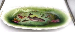 LRL Limoges France Fish Plate Set, Serving Platter and 12 Plates, 8.5 Inches - Picture 1 of 24
