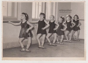 Adorable Group of Little Girls Learning Their First Ballet Moves Sweet Beginning - Picture 1 of 7