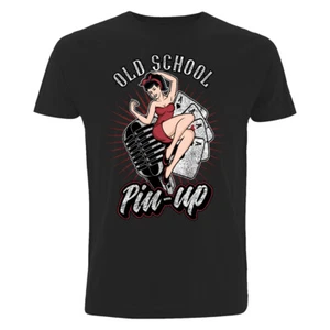 Old School Pin Up T-Shirt Rockabilly Oldschool Skull Eightball Pinup Tuning V8 - Bild 1 von 1