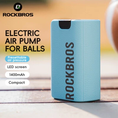 ROCKBROS Portable Electric Ball Pump With Needle 20PSI Type-C LED Display Pump - image 1 of 4