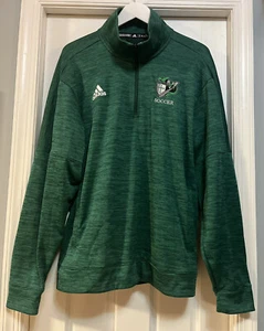 Adidas Fayette Christian School Crusaders Soccer Mens XL Sweatshirt Green Ohio - Picture 1 of 10