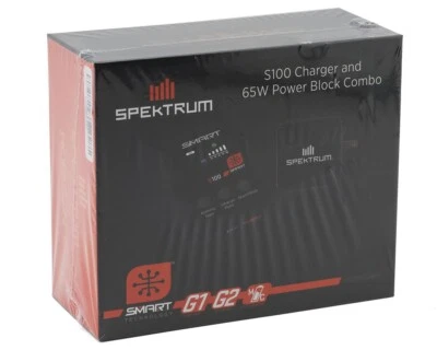 Spektrum RC S100 Smart Charger w/USB-C Power Supply Combo SPMXC2090P - Image 1 of 4
