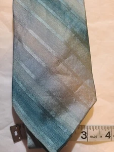 John Henry Blue/Gray Striped Tie - Picture 1 of 3