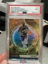2022-23 Panini Recon Draymond Green  Holo Platinum Swirl #1/3  FOTL PSA 9