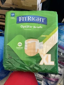 Fit Right Optifit Briefs Diapers XL Adult Underwear 56”-64” 20 pack New - Picture 1 of 1