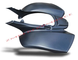 NEW KAWASAKI KFX 700 PLASTIC STEALTH BLACK REAR FENDER PLASTICS - Picture 1 of 2