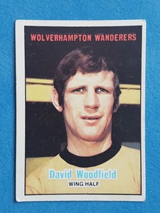 A & BC Football Card 1970. David Woodfield Wolverhampton Orange Back No. 30