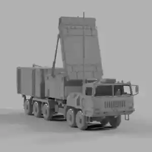3D Printed 1/72/87/144 Red Flag 9 Air Defense Radar Command Vehicle Model Kit - Picture 1 of 4