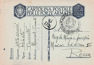 0237) WW2 FRANCHIGIA BOLLO REGIO ARSENALE DELLA MARINA MILITARE TARANTO - Picture 1 of 2