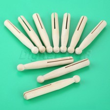 10Pcs Puppet Base Unfinished Blank Wooden Peg Doll 98*13.5mm Kid Creative Toy
