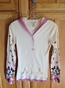 Limited Too Butterfly Hoodie Girls' 16 New With Tags - Picture 1 of 6