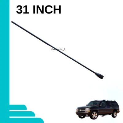 31" Antenna Black for GMC Suburban C K R 1500 2500 Pickups 1987-1999 Female - Image 1 of 4