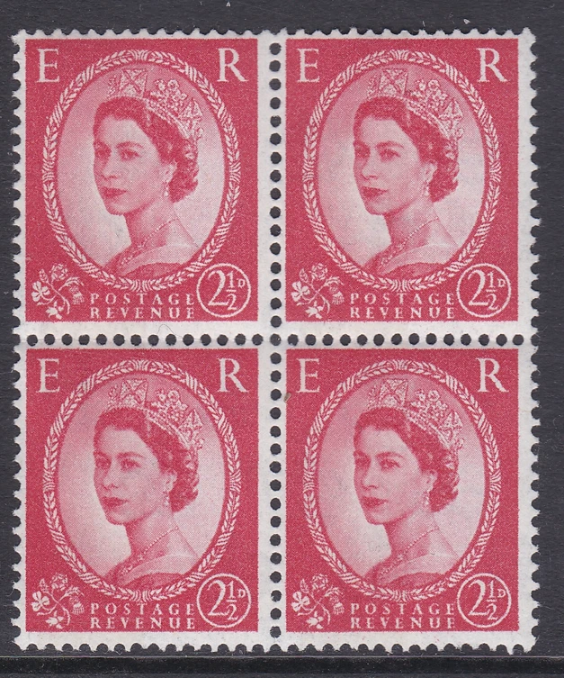 S62 2½d Variety Unlisted 1x6mm band type II Cream paper(photo) (4)UNMOUNTED MINT - Image 1 of 1