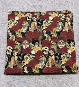 The Alexander Henry Collection Fabric 44x84 “Nocturna” Dia De Los Muertos - Picture 1 of 7