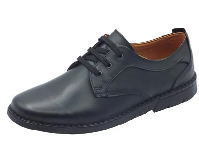 Zen 678918 Nero Scarpe Confort per Uomo in pelle sottopiede estraibile - Immagine 1 di 3