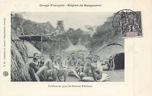 República Centroafricana - Región de Bangassou - N'Sakara peinados para mujer - Publ - Imagen 1 de 2