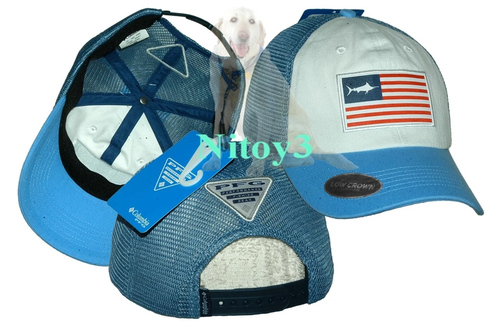 Columbia Performance Fishing Gear Flag Baseball Cap-Hat Unisex One Size Adjust - Image 1 of 1