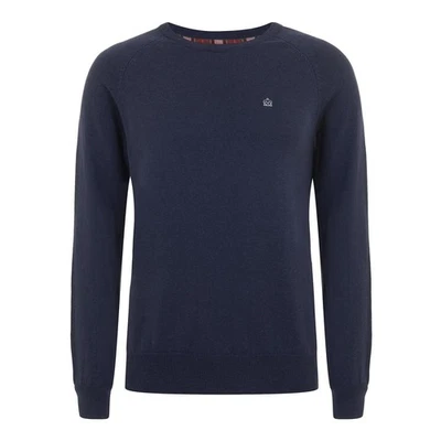 JERSEY DE PUNTO DE ALGODÓN CUELLO REDONDO MERC LONDON PARA HOMBRE BERTY - AZUL JASPEADO Foto 1 de 2