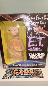 E.T. LA MUÑECA PARLANTE EXTRATERRESTRE FIGURA 7" FIRMADA POR HENRY THOMAS - Imagen 1 de 4