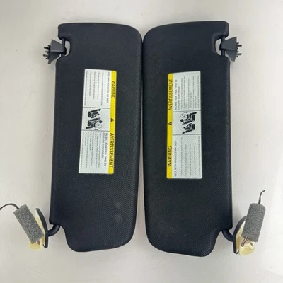 2011-2017 BMW F10 535i 550i Right & Left Sun Visor Sunvisor Black Anthracite OEM - Imagem 1 de 4