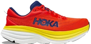 Hoka One One Bondi 8 Running Shoes Red Alert Flame 1123202-RAFL Men’s 11 - Picture 1 of 6