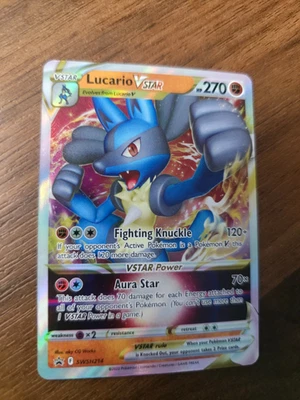 Lucario VSTAR SWSH214 Sword & Shield Promo NM Holo Pokemon Card - Image 1 of 2