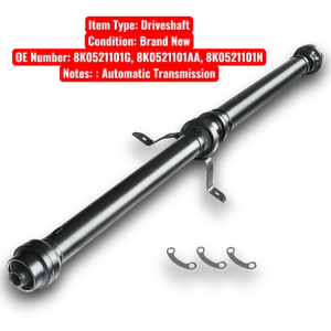 8K0521101G Rear Propshaft Driveshaft for Audi A4 Allroad B8 2.0 3.0 4.2 S4  - Picture 1 of 8