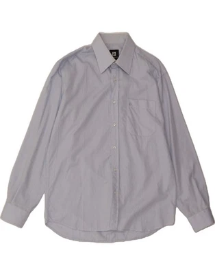 ROCCOBAROCCO Mens Shirt Size 16 41 Large Blue Striped ZK05 - Image 1 of 4