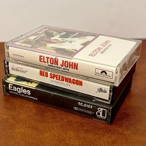 Classic Rock Cassette Bundle – Elton John, REO Speedwagon, Eagles Hotel CA - Picture 1 of 5