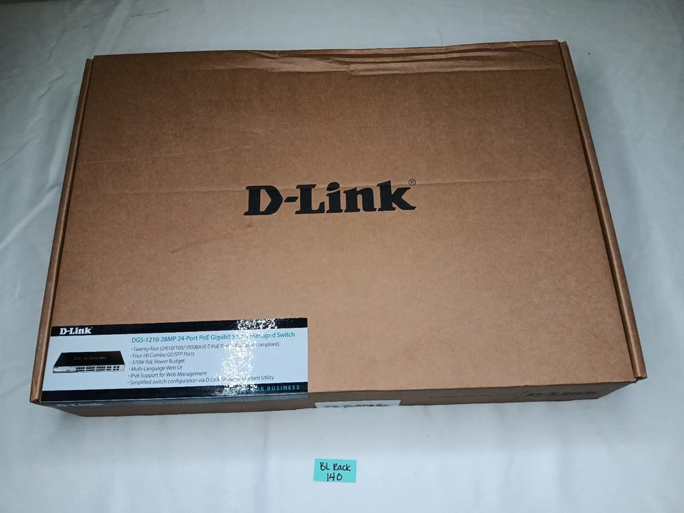 D-Link 28-Port Gigabit Smart Managed PoE+ Switch, DGS-1210-28MP - Image 1 of 4