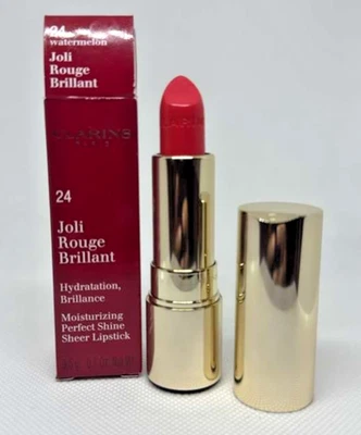 Lápiz labial perfecto hidratante brillante Clarins Joli Rouge 24 sandía nuevo en caja Foto 1 de 2