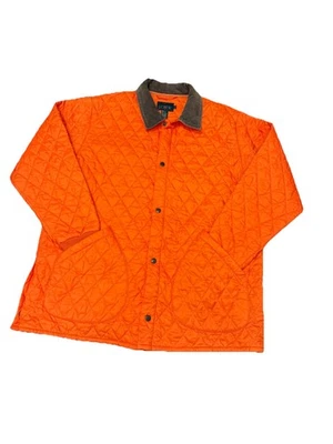 Chaqueta de Colección J Crew Oarsman Hombres XL Acolchada Aislada Naranja Foto 1 de 4