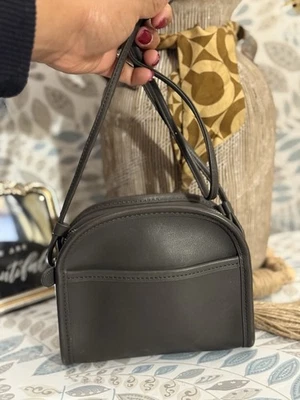 Vintage COACH Abby Gray Leather Mini Crossbody Bag USA 9017 Mint - Image 1 of 4