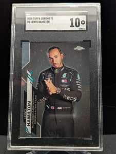 2020 Topps Chrome F1 Lewis Hamilton #1 Portrait RC Gem Mint 10 - Picture 1 of 2