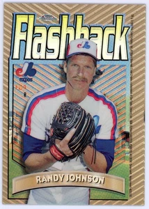 1998 Topps Chrome Randy Johnson Flashback Refractor #FB4 Expos Mariners - Picture 1 of 1