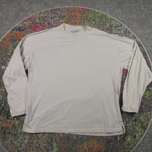 Vtg Gramicci Shirt Mens XXL Beige Long Sleeve Crew Pullover Climbing Steetwear - Picture 1 of 10