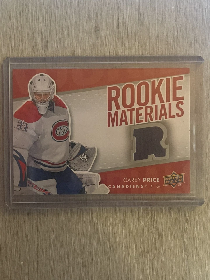 2007-08 Series 2 Rookie Materials Jersey Carey Price Canadiens RM-CP - Image 1 of 3
