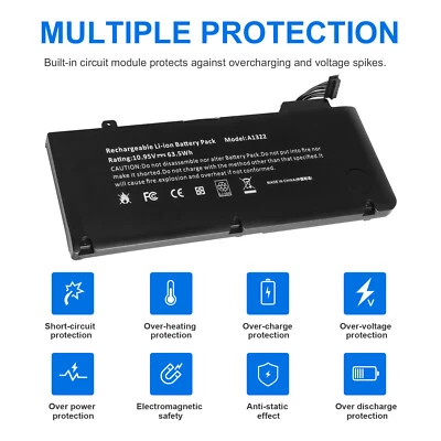 A1322 A1278 Battery OEM for MacBook Pro 13 Mid 2012 2010 2009 Early& Late 2011 - Image 1 of 4