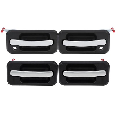 Front & Rear Left Right For 2003-2008 2009 Hummer H2 4PCS Exterior Door Handle Foto 1 de 4