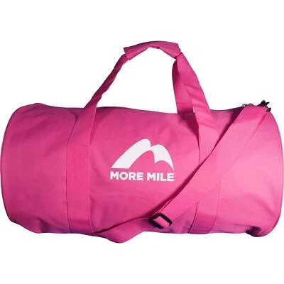 More Mile Barrel Holdall Pink Gym Travel Training Weekender Bag Workout - Image 1 of 2