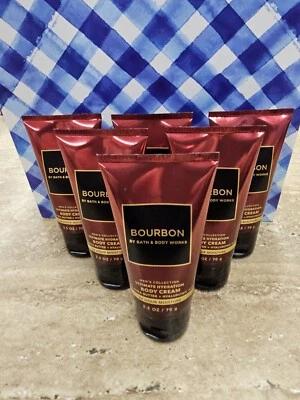 Bath & Body Works Bourbon Men's Collection Body Cream Travel Size 2.5oz Set of 6 - Image 1 of 3