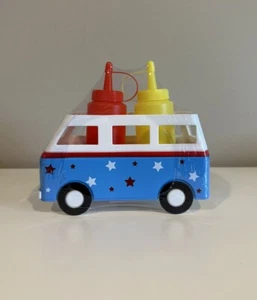 Target Bullseye Playground Summer 2024 Condiment Dispenser Set w/ Caddy NEW - Picture 1 of 3