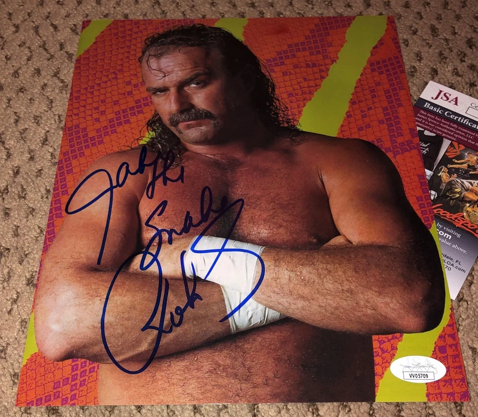 JAKE THE SNAKE ROBERTS SIGNED 8X10 PHOTO JSA COA WWE WWF AUTOGRAPH WRESTLING  — 第 1/1 张图片