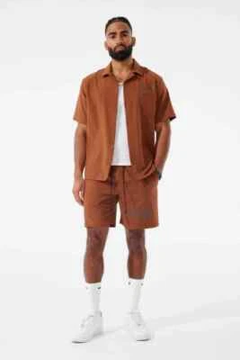 НОВЫЕ МУЖСКИЕ JORDAN CRAIG BAY ОБЛАСТИ МЕХАНИК S/S РУБАШКА (ШОКОЛАД) РАЗМЕР 3 X БОЛЬШОЙ - Изображение 1 из 2