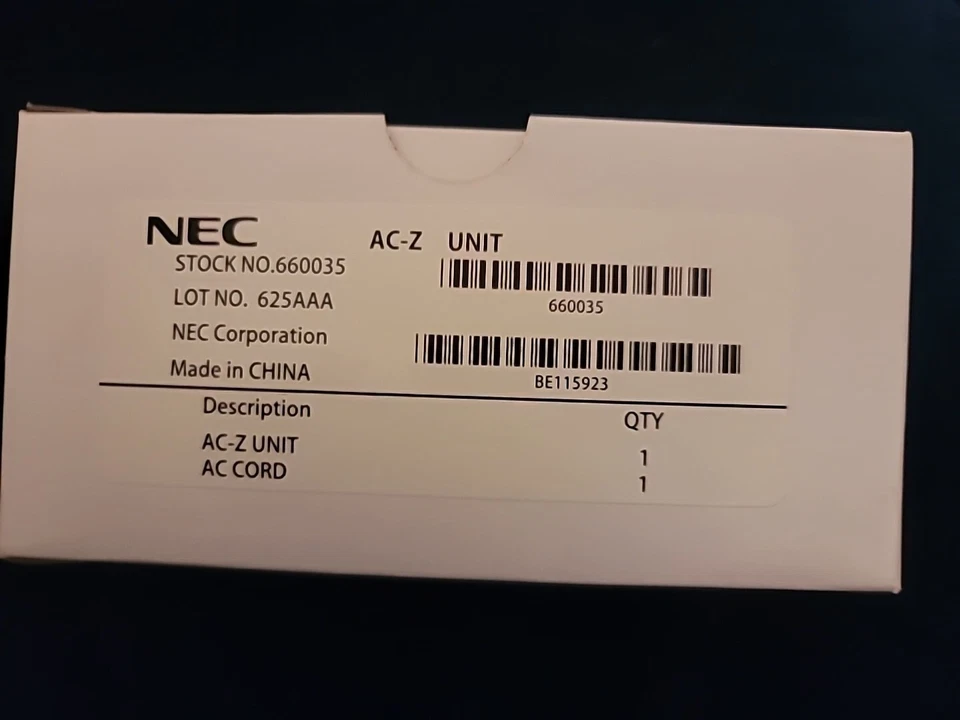 NEC AC-Z Adapter unit for IP Phones 660035 BE115923 - Image 1 of 1