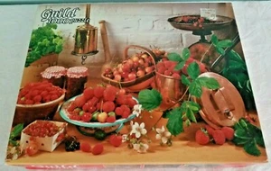 Vintage Whitman Guild 1000 Pc. Puzzle Cherries And Berries 21.5" X 27.5" Sealed - Picture 1 of 6
