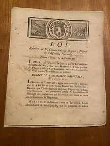 Révolution / Louis XVI / Claude Ambroise Regnier./ 1791 Mirepoix, Ariège - Bild 1 von 4