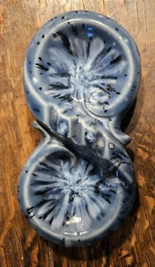 Vintage Blue/Gray Ceramic Ashtray - Possible Date on Bottom - 1946 - Picture 1 of 6